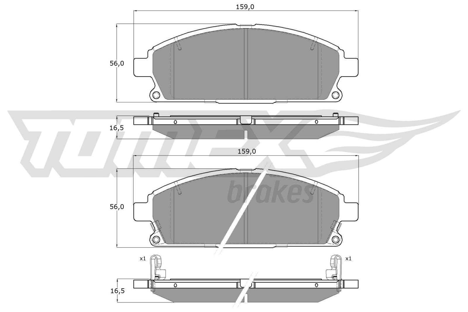 TOMEX Brakes TX 14-20 Sada...